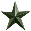 STAR-METAL-DK-GREEN 16 inches