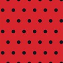 Red black polka dot