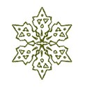 GreenGlitterSnowflake