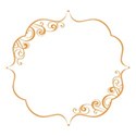 lil pumpkin - orange flourish tag