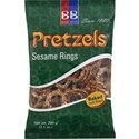 Pretzel sesame rings
