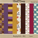 Autumn Art papers-BitsOScrap