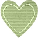 olive rustic heart