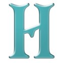 TEAL-LETTER-H-BCZ