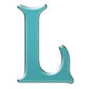 TEAL-LETTER-L-BCZ