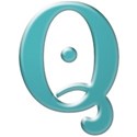 TEAL-LETTER-Q-BCZ
