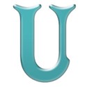 TEAL-LETTER-U-BCZ