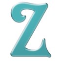 TEAL-LETTER-Z-BCZ