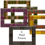 6 Plaid Glass Frames