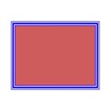 frame Blue rectangle l