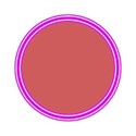 Pink frame round