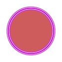 Pink frame round