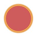 Orange frame round
