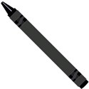 wax crayon black