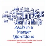 Away in a manger wordart