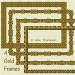 4 Gold Frames